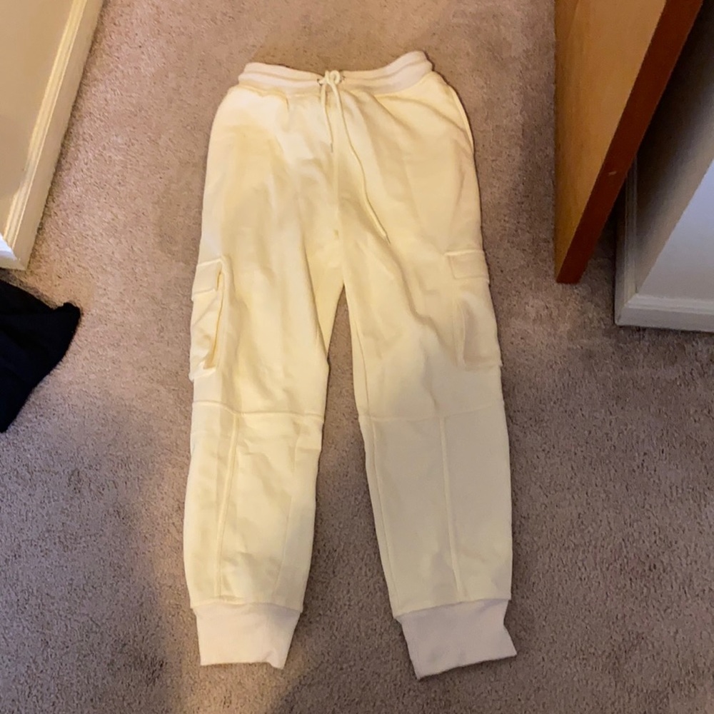 Cream Joggers